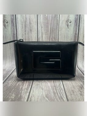 GUCCI TOM FORD Vintage Square G Patent Leather Glossy Pouch Clutch Bag VTG Y2K